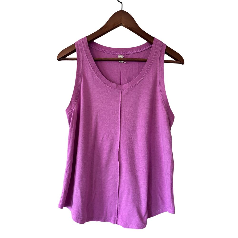 Alo Yoga Aspire Tank Top Small Pink Purple Back Seam